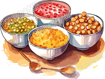 夏日营养粥高清图形素材