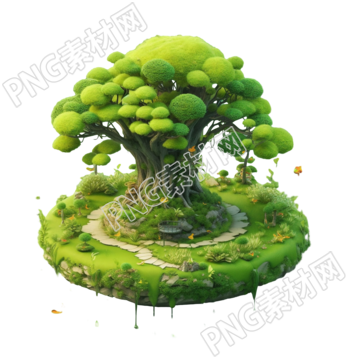 长势良好的大树创意设计元素