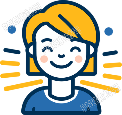 高清质量女孩可爱头像创意插图