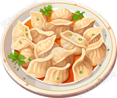 冬季美食饺子素材