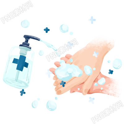 勤洗手预防流感传染病商用插图