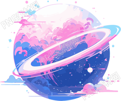 极简外星行星矢量插图