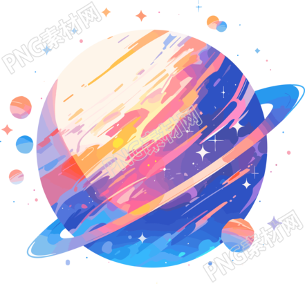 外星行星创意设计矢量插图