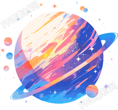 外星行星创意设计矢量插图