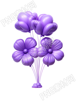 气球花PNG图形素材