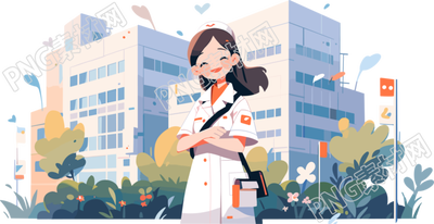 女医生插画设计素材