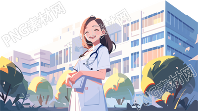 中國醫(yī)生卡通風(fēng)格商用素材