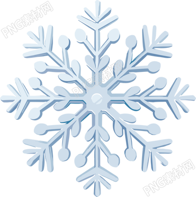 可商用冬季元素雪花插圖