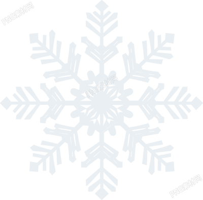 透明背景白色雪花素材