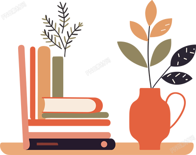 植物裝飾書(shū)籍插畫(huà)素材