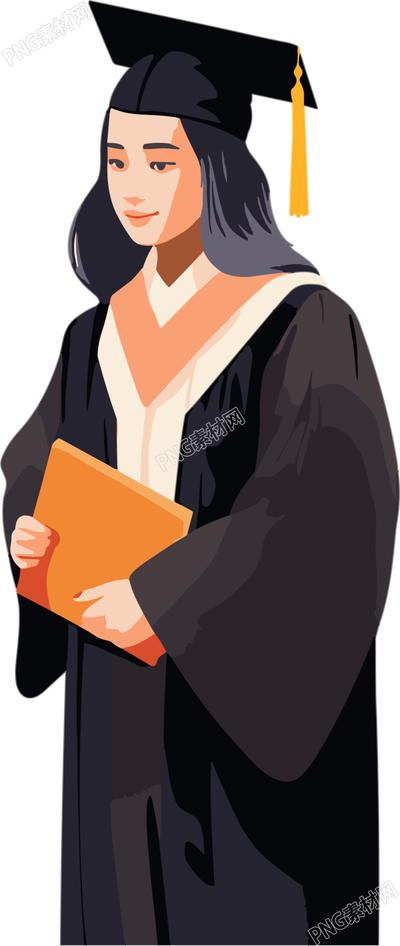畢業(yè)的大學生插畫設計元素