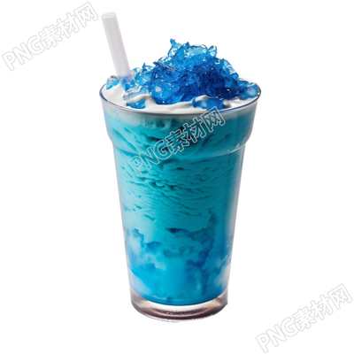透明塑料杯中的美味奶昔插畫