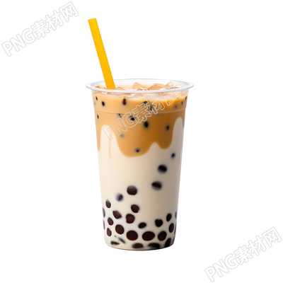 可商用珍珠奶茶PNG插畫