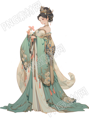 中国敦煌女神插画设计