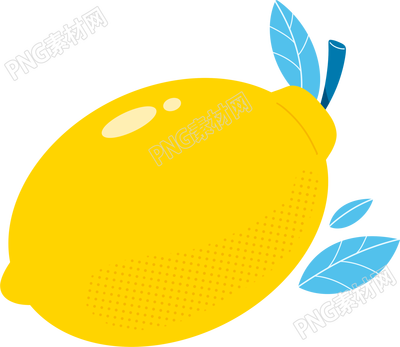 創(chuàng)意裝飾元素黃色檸檬插圖
