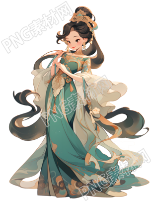 可商用華美女神插圖