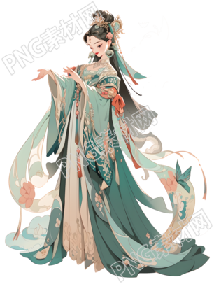 中國敦煌女神精美華麗插圖
