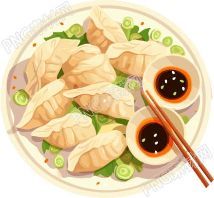 美味的中国饺子可商用素材