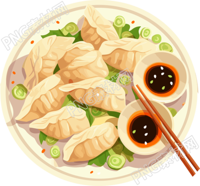 美味的中國餃子可商用素材
