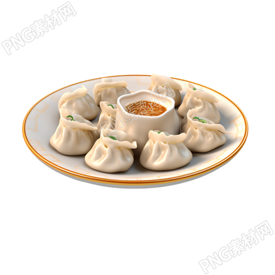 美味中式餃子PNG圖形素材
