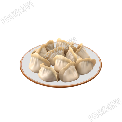 美味中式餃子商業(yè)設(shè)計(jì)插畫