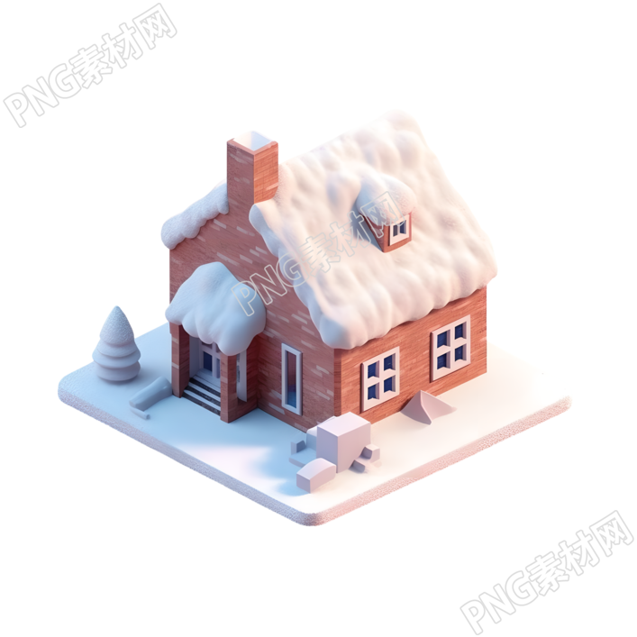 雪頂小屋的創(chuàng)意設(shè)計(jì)元素圖形素材