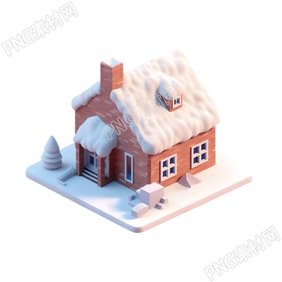 雪頂小屋的創(chuàng)意設(shè)計元素圖形素材