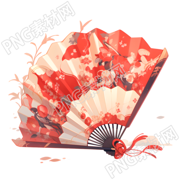 創(chuàng)意設(shè)計(jì)中國(guó)風(fēng)折扇插畫(huà)