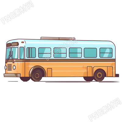 卡通大巴車商業(yè)設(shè)計(jì)素材