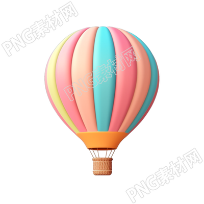 熱氣球可商用高清PNG插畫