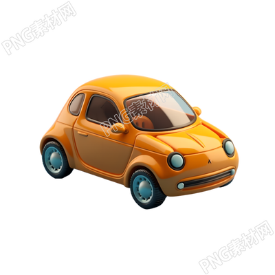卡通交通工具3D汽車(chē)渲染素材