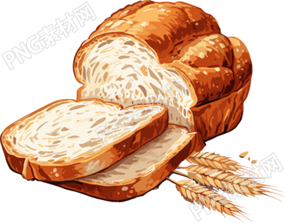 面包片美味插畫設(shè)計素材