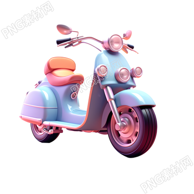 電動車可商用透明背景3D插畫