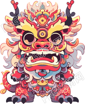 超可愛的中國龍商業(yè)插畫設(shè)計(jì)