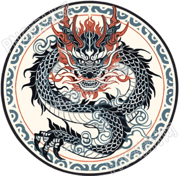 中國龍頭圖案花紋設(shè)計(jì)素材