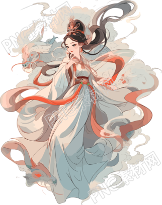 敦煌女神絢麗壯觀的插畫設(shè)計(jì)素材