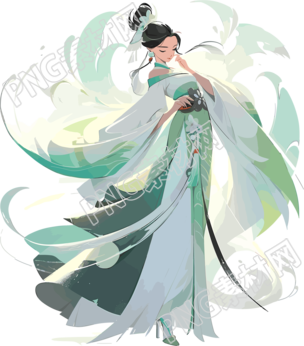 古代少女插畫(huà)設(shè)計(jì)素材