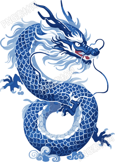 中國龍平面插畫創(chuàng)意設(shè)計(jì)元素