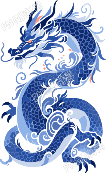 中国龙的扁画设计素材