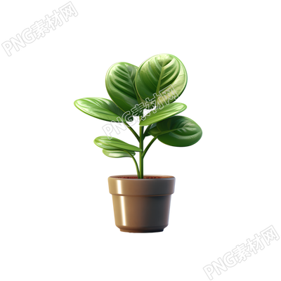 植物3D模型PNG圖形素材