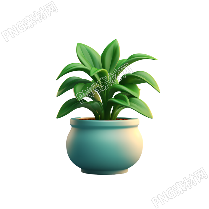 3D植物高清PNG图形素材