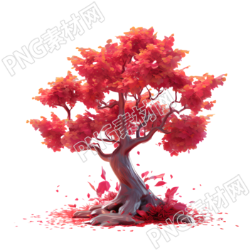 3D大树可商用PNG插画