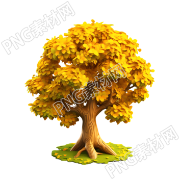 3D大树超级详细渲染的植物模型素材
