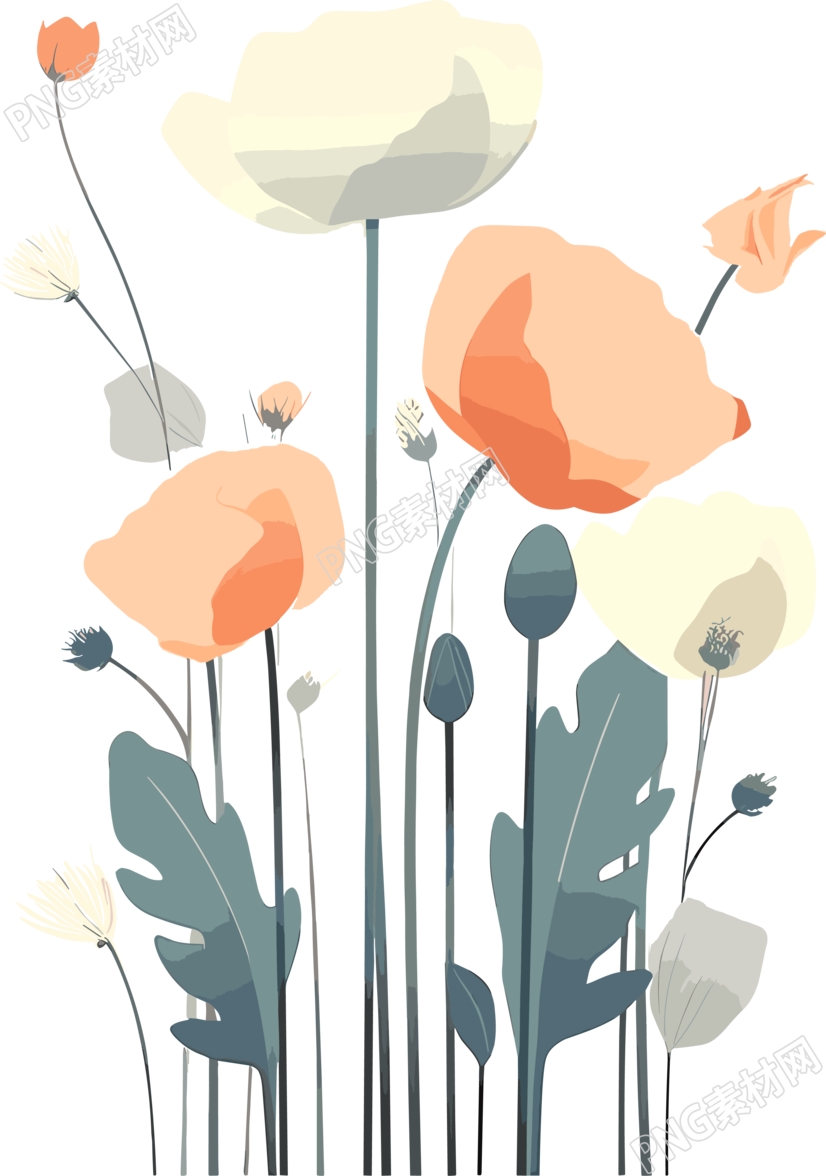 花卉插画设计素材