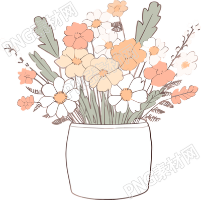 花卉插畫設計素材