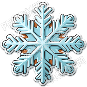 白邊白底高清風(fēng)格雪花貼紙