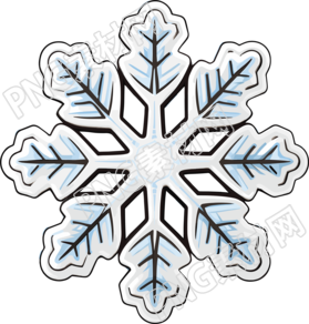冰雪花貼紙素材