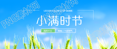 小满时节小麦饱满微信公众号首图