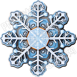 雪花貼紙素材