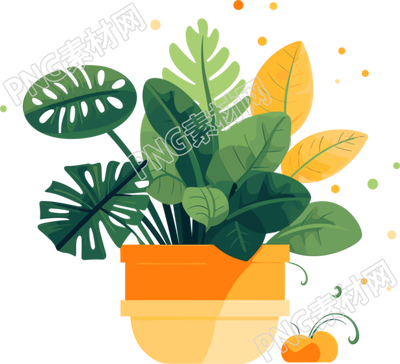植物收藏風(fēng)格的平面插圖